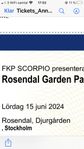 2 Rosendal biljetter (lördag)