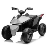 Kid ATV cyber quad elektrisk fyrhjuling - silver 3-8km/h