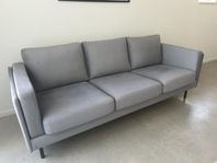 Grå 3-sits soffa 