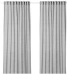 HILJA Curtains, 1 pair, gray, 57x98 ½ "