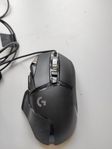 Logitech G502 gaming mouse with weights