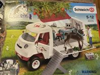 Schleich, veterinärbuss med föl och veterinör 