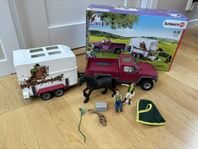 Schleich, bil med hästtransport