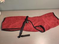 Dog towel /bathrobe for Dachshund/Tax Bourdeaux red