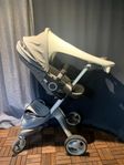 Stokke Xplory barnvagn med tillbehör säljes