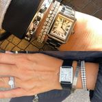 Cartier tank solo klocka med stål och läderarmband