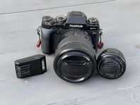 Fujifilm X-T1 med objektiv o tillbehör