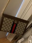 Gucci Beige GG Supreme Web Ophidia GG Small Shoulder Bag