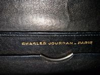Elegant Charles Jourdan handväska i svart skinn