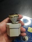 Handgjorda silverring silver ring akik Yemen Agat sten