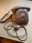 Telefon, 70-tal, med nummerskiva