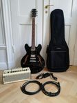 Semi-Acoustic/Hollowbody Guitar and Yamaha THR10II Amp