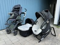 Komplett Orbit barnvagn + bilbarnstol