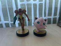 Amiibo Samus och Jiggly puff