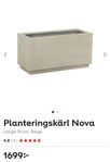 Kruka planteringskärl Nova beige Plantagen