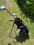 Golfbag m tre klubbor till barn