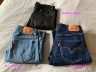 Levis, Kelvin Klein Jeans Kvinnor