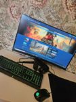 Gaming dator 27" Curved skärm + tillbehör