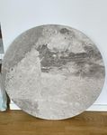 Rund bordskiva i äkta marmor, Ø 85 tjocklek 2cm