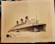 original print Queen Mary 1936