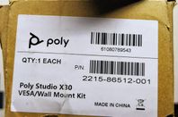 Poly Studio X30 Vesa/Wall Mounting kit. Tillbehörsfäste.