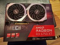 MSI Radeon Rx 6750 XT MECH 2X OC + kvitto!