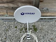 Viasat Ultra HD box, parabol och väggfäste 