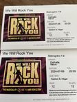 2st We will rock you biljetter