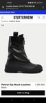 Used once - Stutterheim Rainproof Leather Boots - Size 44