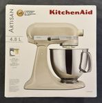 Kitchenaid Artisan köksmaskin 4.8L Creme med extra tillbeh