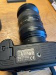 Nikon D60 med lins AF-S Nikkor 18-200 mm f/3.5-5.6G ED VR ll