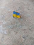 Ukraina pin flagga