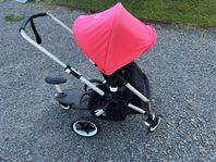 Bugaboo fox ligg/sittvagn+tillbehör inkl babyskydd maxicosi