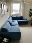 Blå soffa