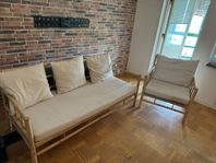 Seraya Bambu soffa + Fåtölj 