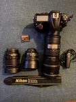 Nikon D300s med objektiv m.m