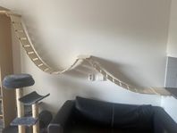 Kattbrygga, kattbro, monteras på väggen