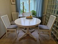IKEA matbord ingatorp med 4 stolar IKEA norrnäss