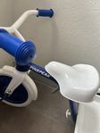 Trehjuling barncykel vit/blå