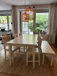 Matbord, stolar och bänk TUVAN från Allinwood