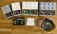 LEGO, 14kg blandat LEGO och förvaring 