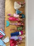 Barbie, Ken, Ariel, kläder, skor, accessoarer 