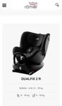 Britax Römer Dualfix2 R, vridbar, i Cosmos Black i bra skic