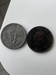 mynt från Indien 1942, Portugal 1892