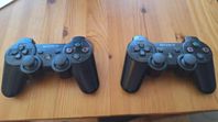 Två stycken PS3 handkontroller