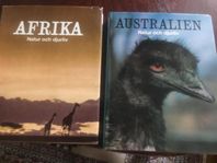 Böcker - Afrika + Australien - Natur och Djurliv
