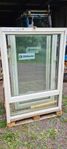 Kombifönster vrid + fast, aluminiumbeklätt trä, vit, 12x1