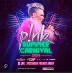 Två biljetter till P!nk i Stockholm 