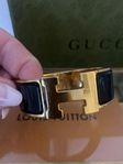 Hermés armband guld & svart