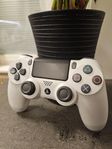 PlayStation Dualshock 4 trådlös PS4 handkontroll (Vit)